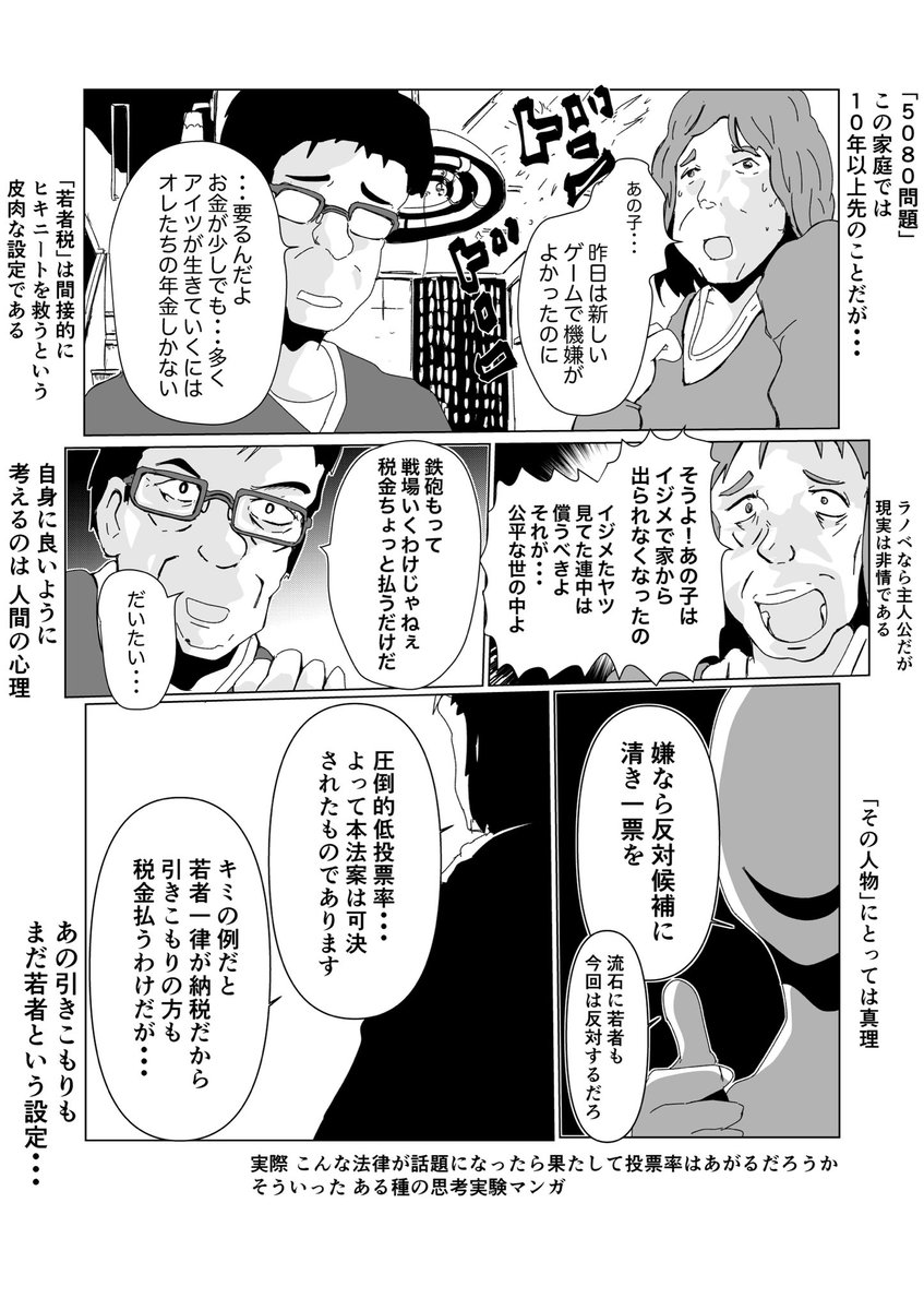 フィクション「若者税が導入された国(解説つき)」(6/8) 