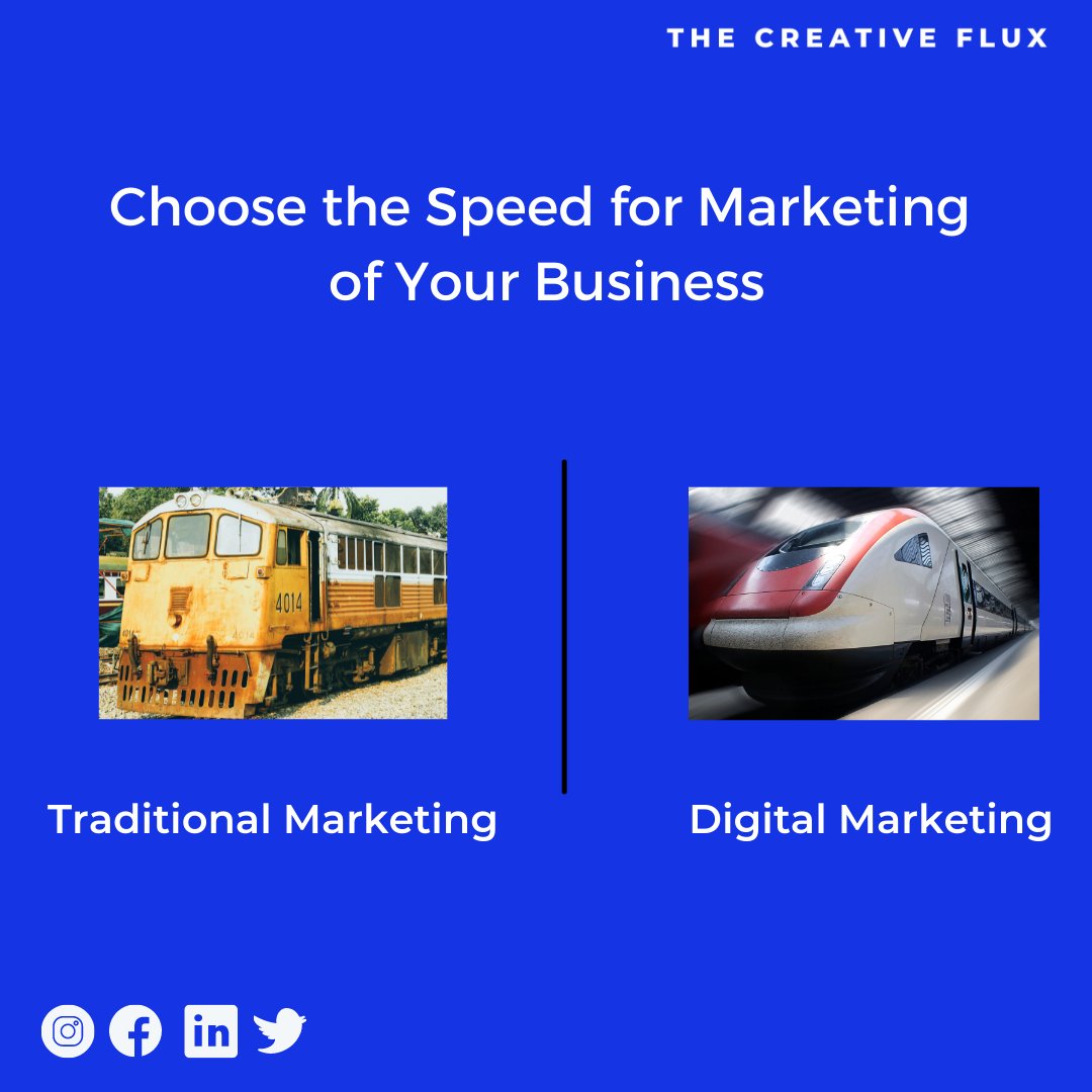 TheCreativeFlux's tweet photo. 📌 Traditional Marketing vs Digital Marketing 📌

🔥 The Burning Question that Never Resides 🔥

✅ Choose the Train you want to be Part of 🔥

Contact us for Digital Marketing Services.
📞 +91 9426965158

#tcf #DigitalMarketingServices #digitalmarketingserviceinmumbai https://t.co/AD60mmgzX3