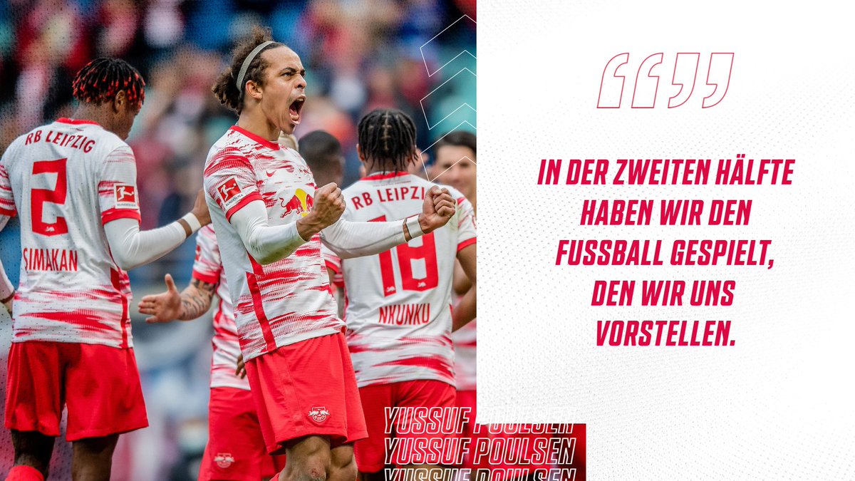 RBLeipzig's tweet photo. Eine solche zweite Hälfte pusht das gesamte Team! 💪
#RBLSGF #RBLeipzig ❤️⚪ https://t.co/8JqmQk9YuH