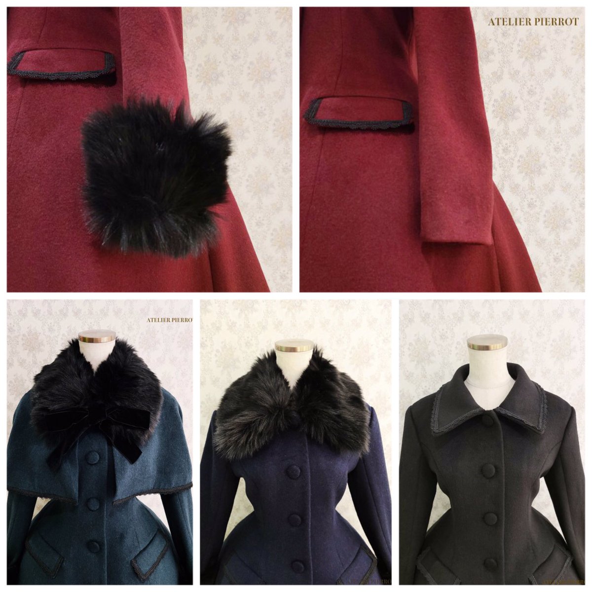 KIST__M's tweet photo. 🖤ATELIER-PIERROT🖤

～ご予約受付中～

★クロッカスケープコート

col. ワイン、ダークグリーン、ネイビー、ブラック
price. ¥41,580

※ご予約は全額入金です
※キャンセル・返品・交換 不可
※11月中旬頃お届けです

🔽詳細&amp;通販ページ
https://t.co/1ivqQCV32y

#KIST札幌
#KIST通販部 https://t.co/tfCDb9DMso