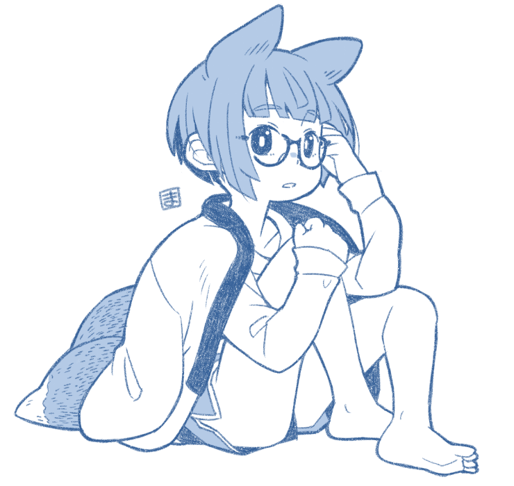 「眠気落描き🥱 」|廻のイラスト