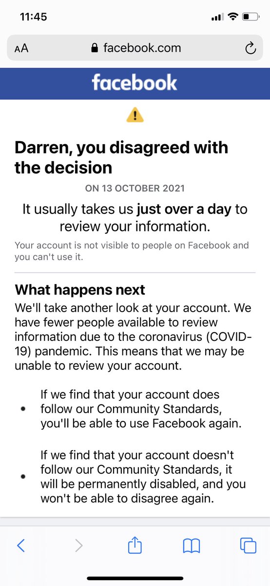 BearLewis84's tweet photo. @Facebook @instagram @WhatsApp any chance a human could now review the requests? Can’t hide behind Covid and say you can’t view people’s profiles that you have blocked without reason. https://t.co/8Ua4p31Ce3