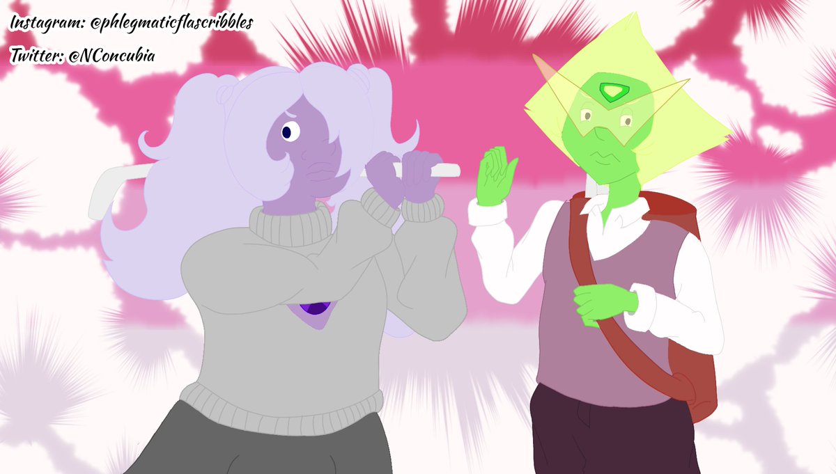 NConcubia's tweet photo. Very late submission for Amedot Week, Day 4: Videogames! Amethyst and Peridot if they were in Golf Quest Mini 💞
@ShippingWeek #amedot #perithyst #amedotweek #stevenuniversefanart https://t.co/ZTT5u19ZF8
