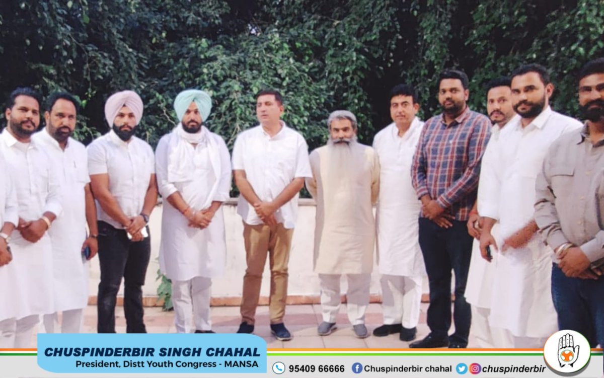 chuspinderbir's tweet photo. On the arrival of Mr. Harish Chaudhary, Punjab and Chandigarh in-charge of All India Congress Committee in Punjab, Punjab Youth Congress President Mr. Led by @brinderdhillon , the entire Youth Congress organization gave a hearty welcome. https://t.co/Wl1QPkLra5
