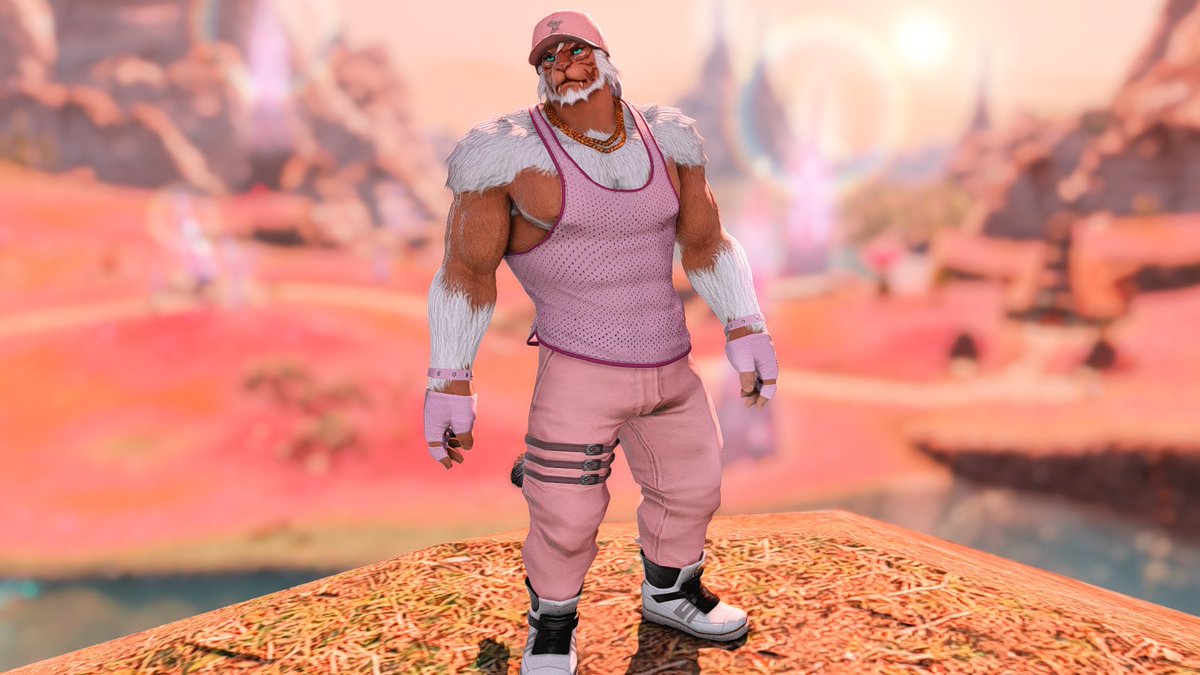 Hrothbro's tweet photo. #Hrothtober - Day 24 - Pretty in pink in Il Mheg.
#Hrothgar #NenekoColorS #GPOSERS #Ghsade #gaymer https://t.co/y918qLZg3J