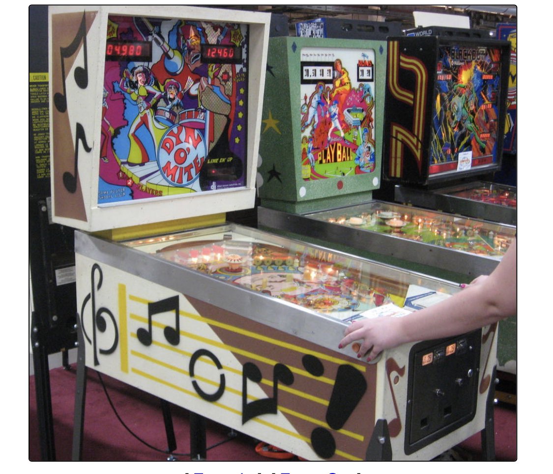 MelTarg's tweet photo. Jungkook was playing the Allied Leisure Dyn-O-Mite pinball machine from 1975 @BTS_twt #BTS #BTSCONCERT #BTSARMY #Pinball https://t.co/XDSpyUpUqV