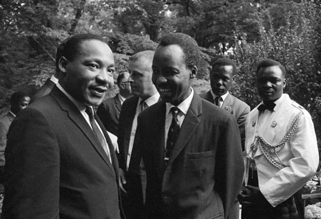 Global_Folder's tweet photo. Martin Luther King Jnr with Julius Nyerere the first President of Tanzania https://t.co/sOZEySs9na