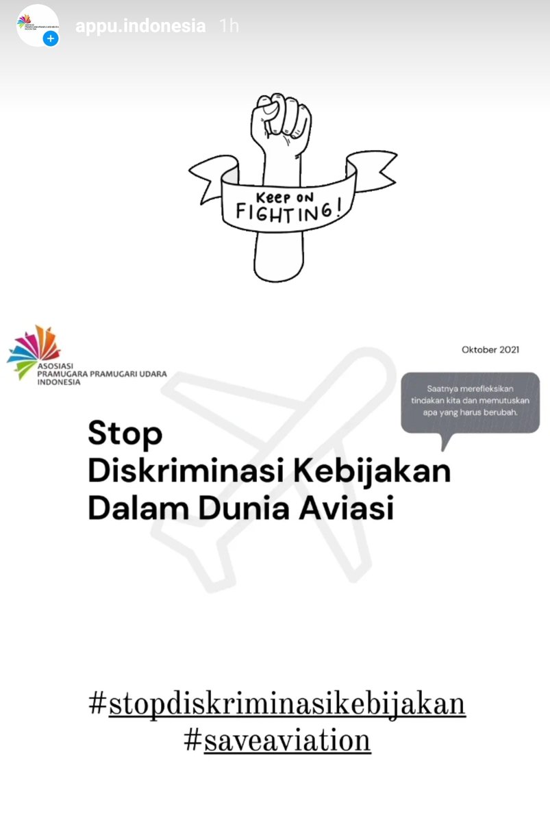 APPUIndonesia's tweet photo. 9. Pandemi belum tuntas!
Kami bahkan bukan mati karena pandemi, melainkan karena diskriminasi kebijakan!

#stopdiskriminasikebijakan 
#saveIndonesiaAviation
#industripenerbanganbersatu https://t.co/aGXXtSHdAf