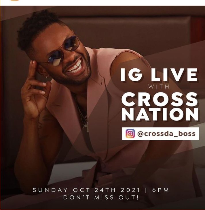 THECHASER11's tweet photo. Reminder 🗣🗣🗣🗣🗣🗣
IG Live
18H00 Nigerian Time
19H00 South African Time
#CrossDaBrand #CrossNation #CrossOurFocus #Cross #Bbnaija https://t.co/bOT5i30ost