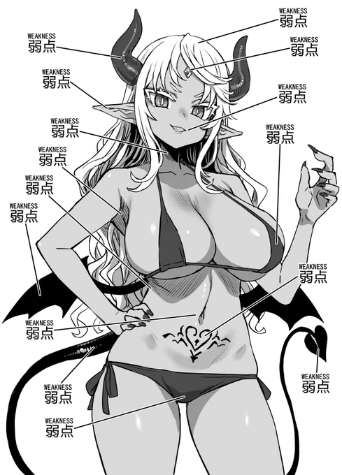 TIPS:最強無敵の防御障壁を持つ伝説級の最上位魔族は弱点を狙って攻撃しないとダメージを与えられないぞ! 