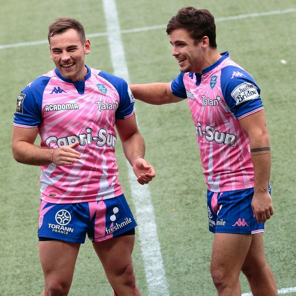 FredGipon's tweet photo. C’est sur les visages de @jorissegonds et @coville_arthur qu’on lit le mieux la joie d’une troisième victoire du @stade_francais_paris devant son public et face à une grosse écurie du @lourugby1896. D’autres photos à venir https://t.co/qlk443mMky https://t.co/lXDQ4FO7go