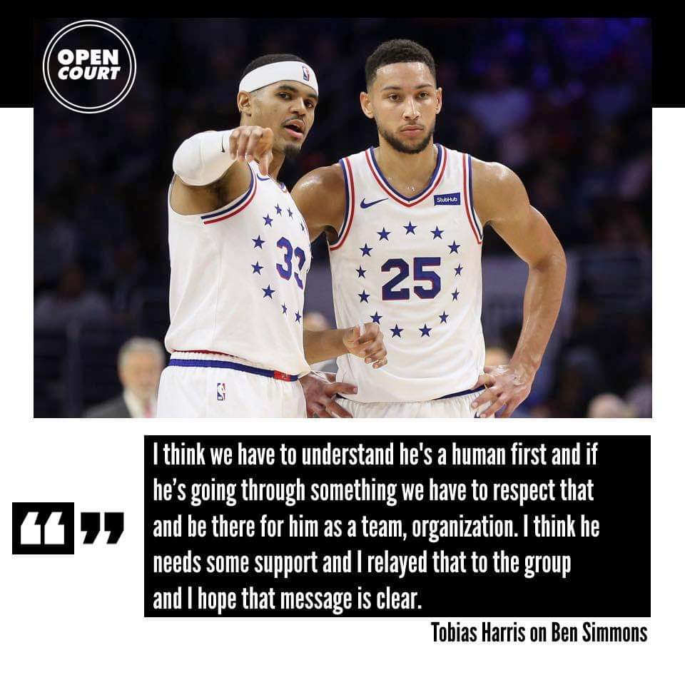 AwwwwwwNut's tweet photo. Imagine treating An athlete as an actual human?? Crazy talk! Bravo @tobias31 👏🏼👏🏼👏🏼 If only someone on these platforms will actually listen .... #NBA75 #humansnotrobots #wellsaid https://t.co/NBlYDl7MYp