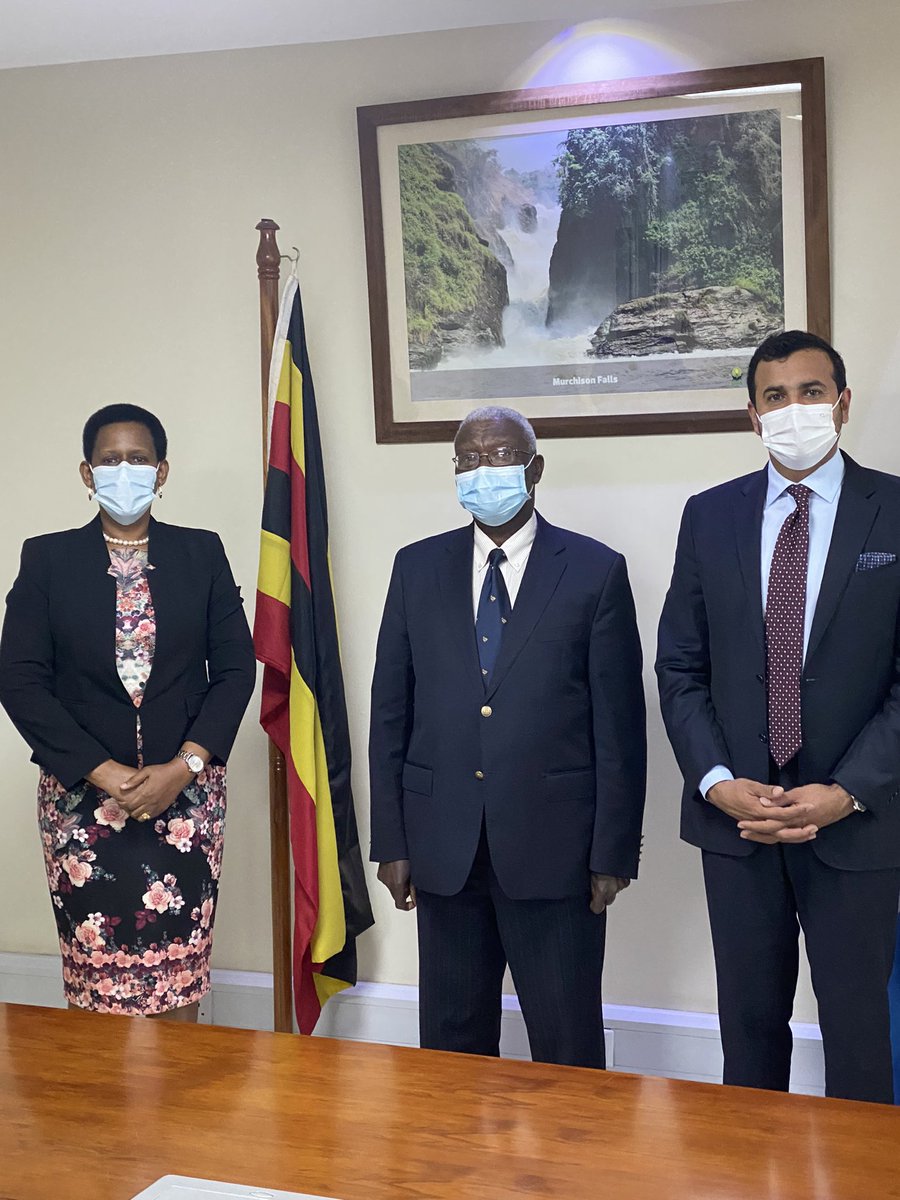 uaeembkam's tweet photo. The #UAE's Ambassador to #Kampala met with #Uganda's  Minister of Tourism, Wildlife and Antiquities and discussed Mutual Cooperation in Tourism between their two countries. https://t.co/DD67cG9wJZ