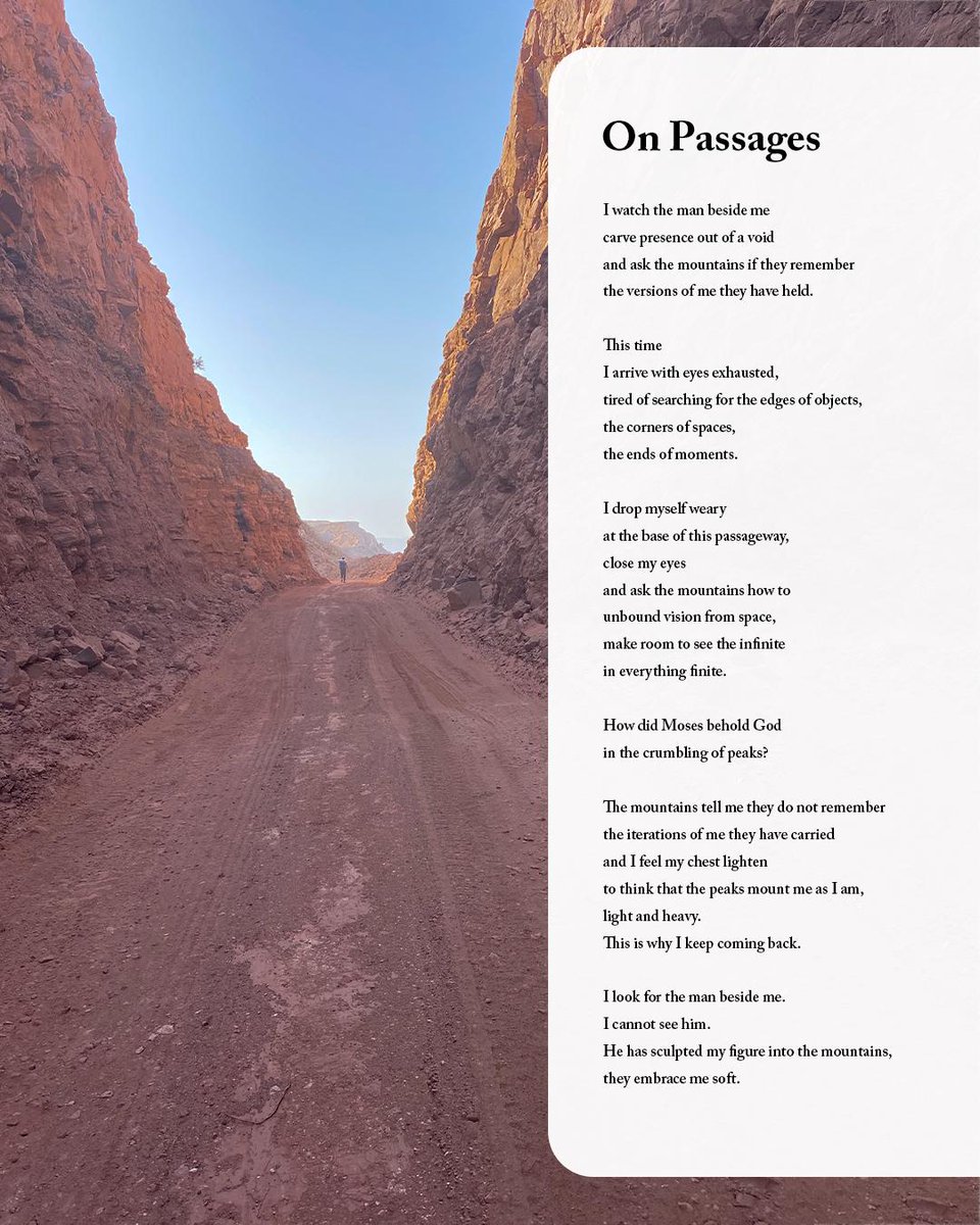 sinaitrail's tweet photo. The #Sinai has inspired #poets #artists &amp; #dreamers 4 1000s of yrs &amp; it remains a place of inspiration for many today! Lobna El Gammal is a hiker who began to write poetry after journeys on the trail &amp; she is sharing it publicly on IG @ellobziwrites wishing her lots of luck ⭐️ https://t.co/7WfxKNtywW