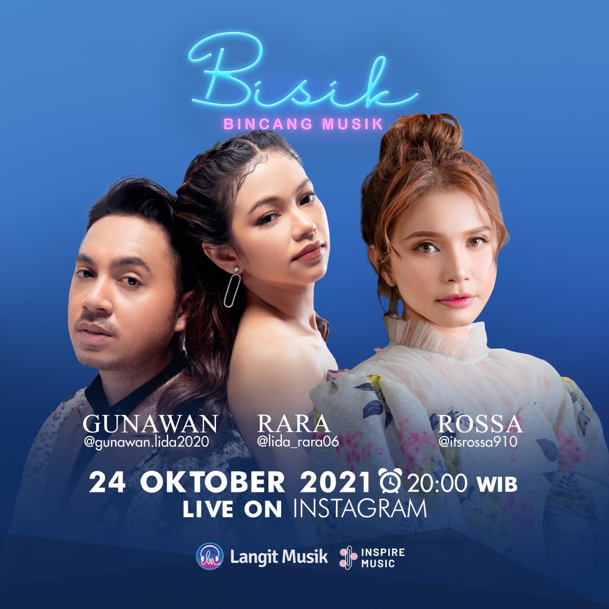 3dent_id's tweet photo. Pasang alarm!! NGOBROL BARENG Gunawan Rara dan Rossa! https://t.co/Y4Ki2f0N9i