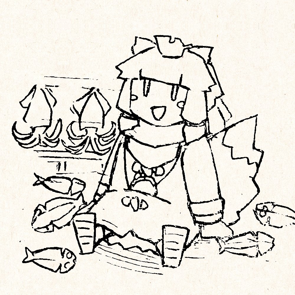 #いいねした人に後悔するほど適当なイラスト描く 
いいねありがとうございました〜! 