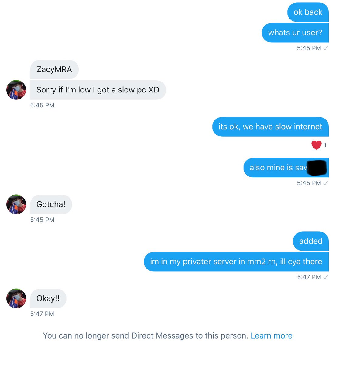 savxvy's tweet photo. @zackytopog IS A SCAMMER, i confidently offered to go first because i saw a lot of trusted accounts follow them, their roblox is “zacyMRA”. I am left awe on how convincing these big accounts are and how easy it is for them to scam :( , i lost 2x ss, 1x cs &amp; corrupt https://t.co/Fg2oIOXevC