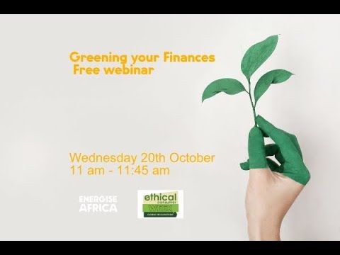 energiseafrica's tweet photo. If you missed our excellent Greening your Finances webinar with @sugi_earth @ethicalfutures and @FranSpoerry as part of #EthicalConsumerWeek, you can watch it again here: https://t.co/Iq46tUDZZv Capital at risk #impactinvesting https://t.co/XHQqRLOldj