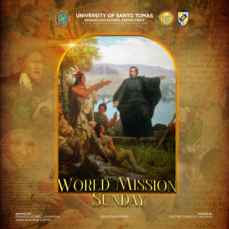 ustshsstemsoc's tweet photo. This Sunday, October 24th, 2021, we celebrate and commemorate World Mission Sunday.

It devotes aid to missionary activities and allots donations to new and poor churches. 

Let us be in with the opportunity to lend support and prop up the worldwide Church family! 💛