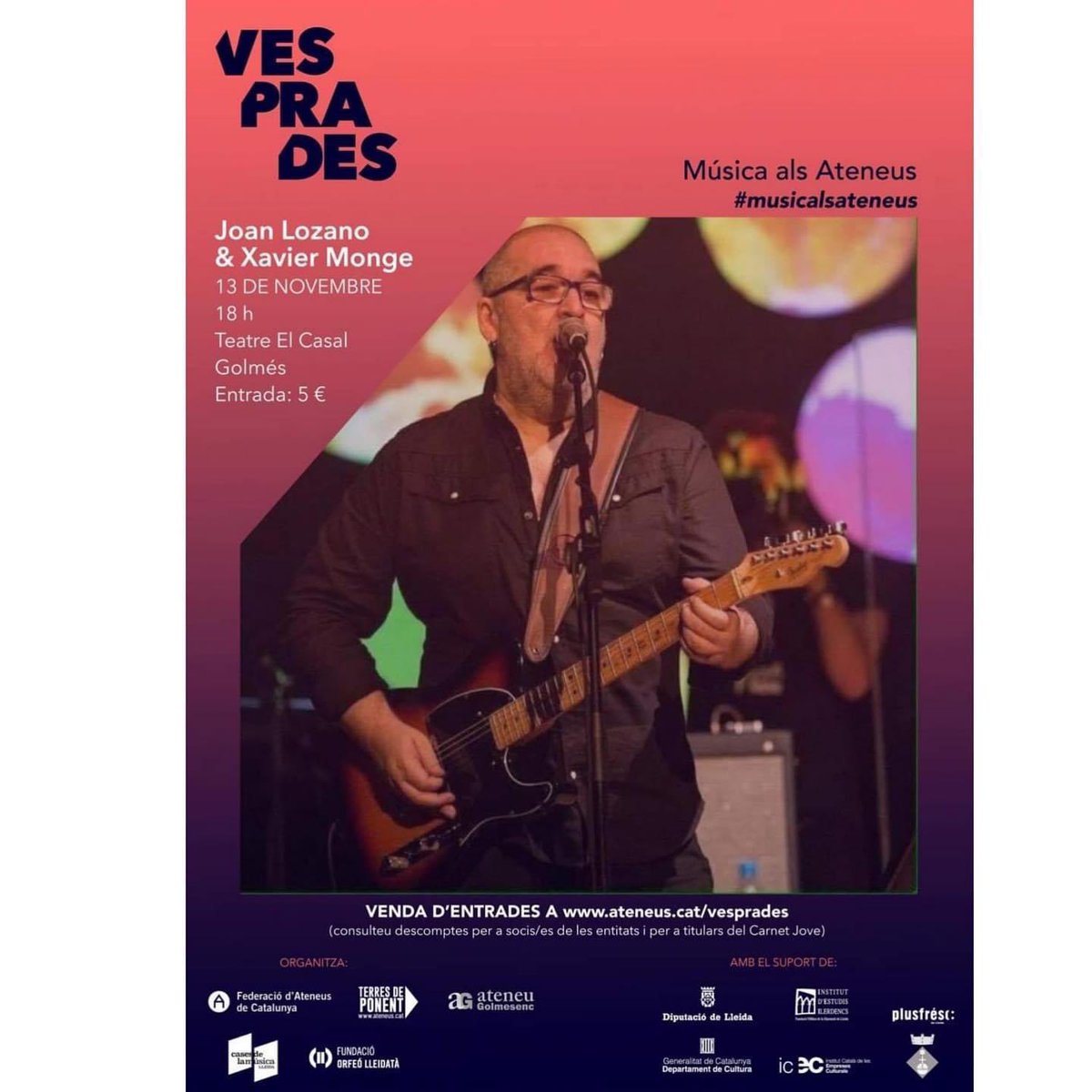 MrJones65's tweet photo. Seguim!!💪🏼🎶✨#lozanorock #lozanoilosfrentesabiertos #joanlozanoixaiermongeduo #musicalsateneus #casesdelamusica #orfeolleidata #estratsponent #jovesegria https://t.co/CDiyFOtiXR