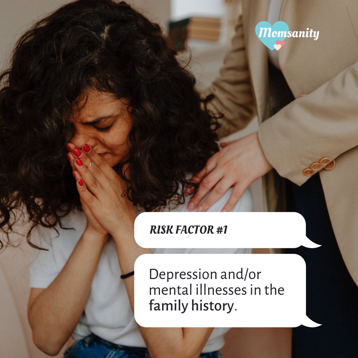 MomsanityHealth's tweet photo. 👩 Women who have depression or mental illnesses in their family history are having a higher chance of experiencing Postpartum depression. https://t.co/0jQ3jJrqxf
