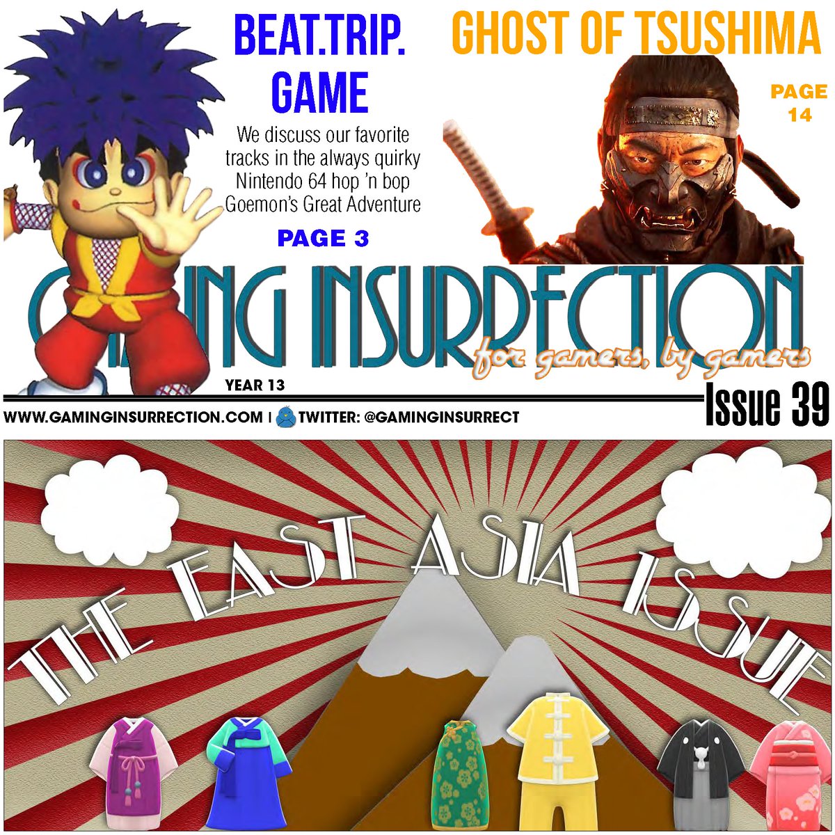 GamingInsurrect's tweet image. Issue 39 is live! Read about our picks for East Asian food and entertainment at gaminginsurrection.com