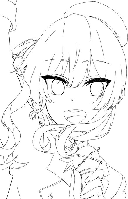 塗り絵投下 