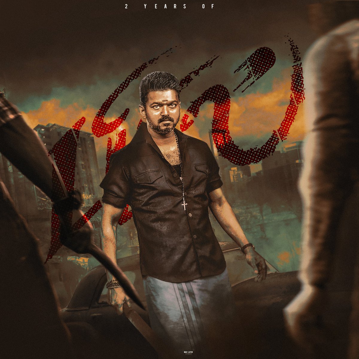 MaxLayer_Studio's tweet photo. 2 Years OF #Bigil 
#2YrsOfIndustryHitBigil
#Beast   @actorvijay https://t.co/YEhK4xUMLB