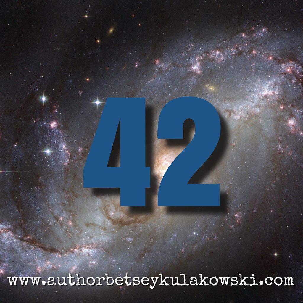 AuthorBetseyK's tweet photo. It’s the #answer to the ultimate #question of #life, the #universe and #everything: #42. And it’s been 42 years since The Hitchhiker’s Guide to the Galaxy by #DouglasAdams was published (October 1979). #Solongandthanksforthefish #books #scifi #cosmichumor #satire #aliens https://t.co/0dSJoIyfh9