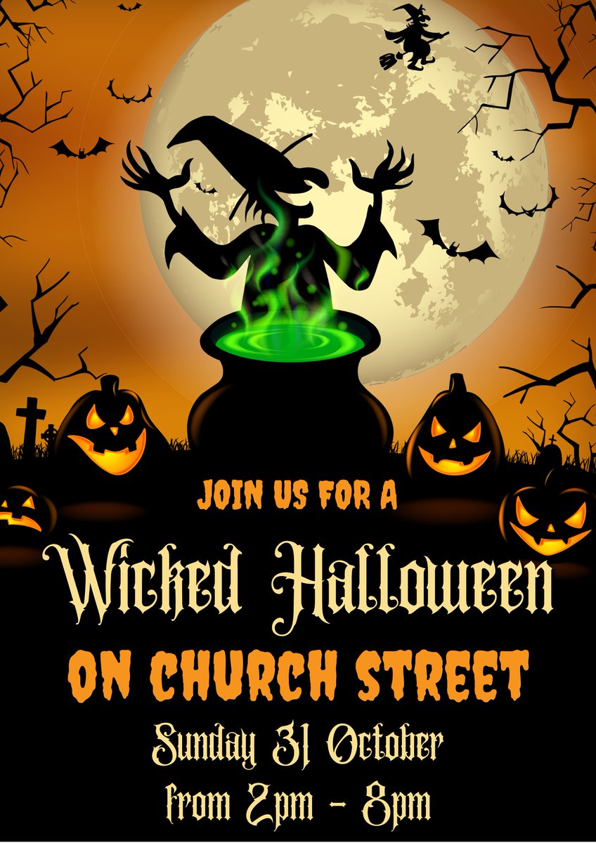 ChurchStTwicker's tweet photo. Spooky goings on in Church Street nxt Sun! 
Crafts, street food, hot chai, craft beers @jawbonebrewing &amp; @Brewery_Market with goody bags to give away. Punch &amp; Judy, face painting, balloon modelling, fancy dress Competition @MintHairDaySpa Freaky hair styling #Piperviolet &amp; more! https://t.co/UzYZujFRvr