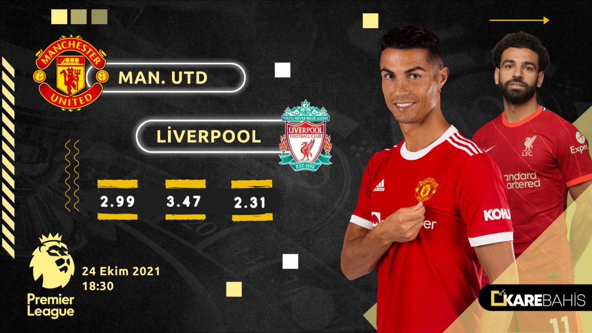 ⚽ Premier Lig'de bu akşam Liverpool, Manchester United'a konuk oluyor! 🔥

✅ Karebahis'te en yüksek oranlarla bu heyecana sen de ortak ol! 

📲 karebahis136.com