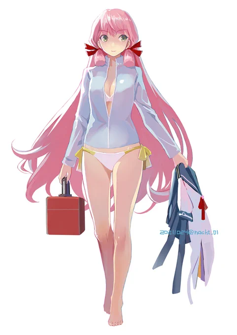 夏過ぎちゃったけど以前描いた水着明石リペイントした 