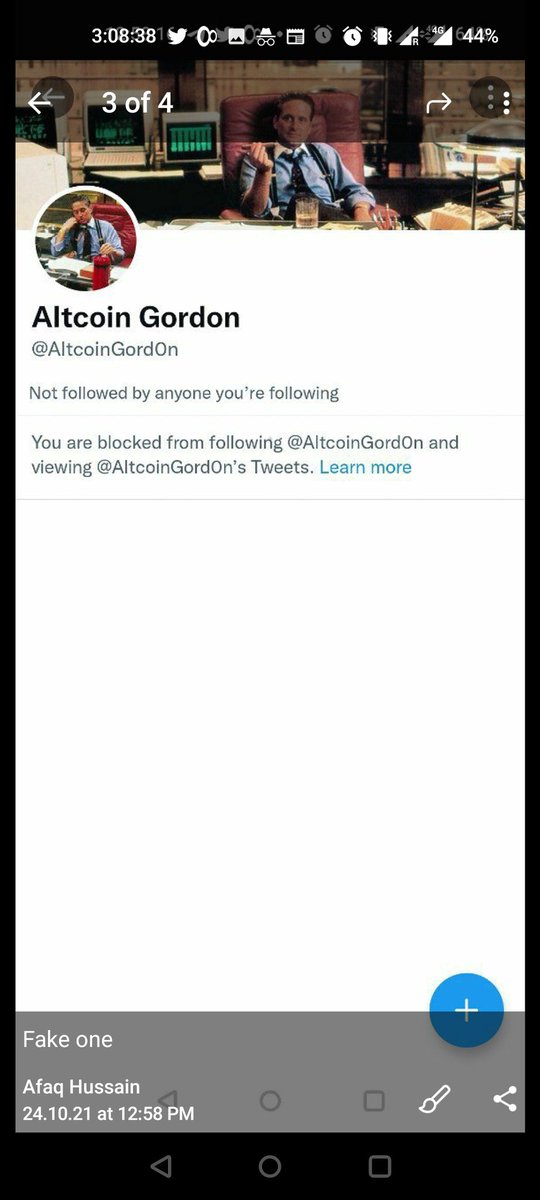 afaqimran49's tweet photo. @gordongekko 
Just want to share so that real altcoin Gordon could spread message as to how imposters are trying to scam and loot your hard earned money. Just see the screenshots.
God a little consciousness saved me from falling prey.
The real @gordongekko advice followers. https://t.co/aumMCtn7wr