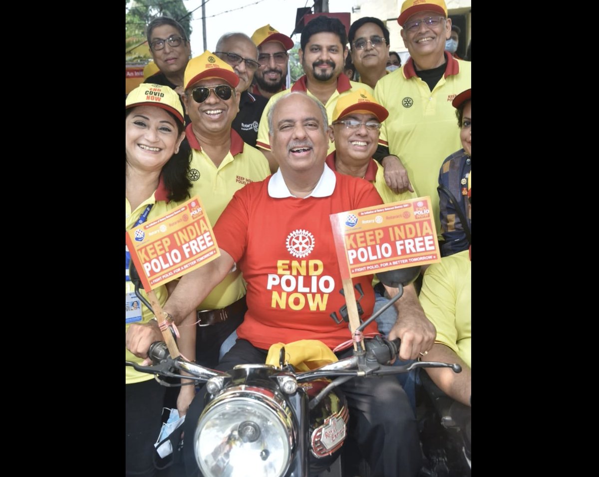 Shekhar_Rotary's tweet photo. Rallying to keep Polio at Zero! 

It was a pleasure to flag off and participate in the Motor Rally where 70 cars and 30 Motorbikes with hundreds of Rotarians participated in END POLIO NOW rally in Kolkata. #EndPolio #ServeToChangeLives #polioawareness @EndPolioNow @PMOIndia https://t.co/6TT8UsZvjA