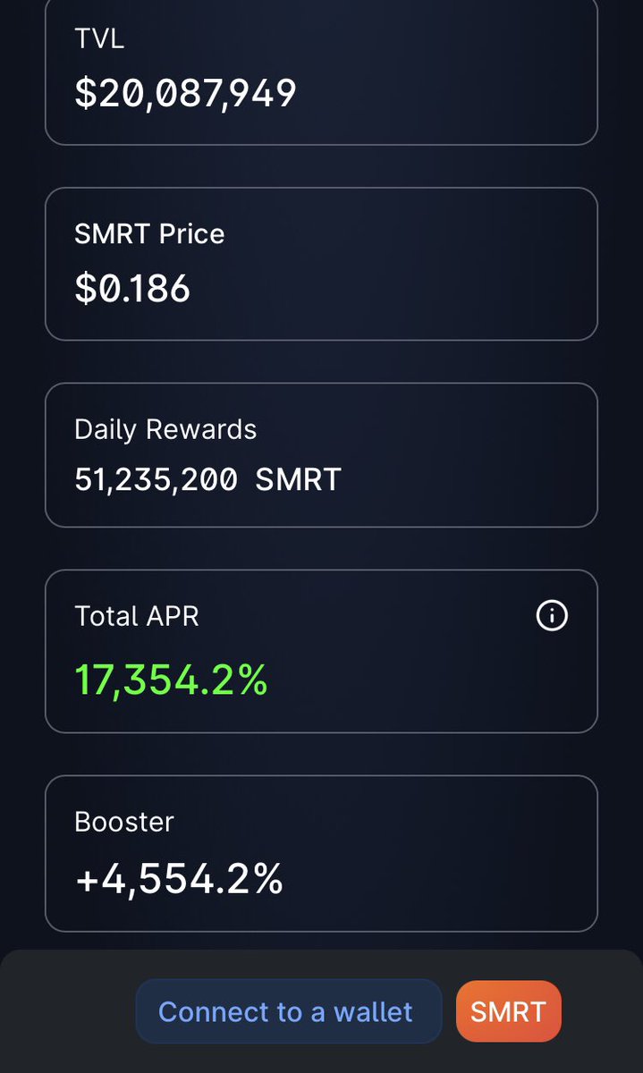 The Crypto Telegraph (@thectelegraph) on Twitter photo Is <a href="/0xSmartCoin/">SmarterCoin</a> the most #degen move in #DeFi so far?
17,000% +++ APR and untold price volatility, is this peak #aping on #AVAX?
#altcoins #ALTSEASON #cryptocurrency #Bitcoin #Airdrops #CryptoNews #Ethereum #altcoin #100x #ApesTogetherStrong Is <a href="/0xSmartCoin/">SmarterCoin</a> the most #degen move in #DeFi so far?
17,000% +++ APR and untold price volatility, is this peak #aping on #AVAX?
#altcoins #ALTSEASON #cryptocurrency #Bitcoin #Airdrops #CryptoNews #Ethereum #altcoin #100x #ApesTogetherStrong