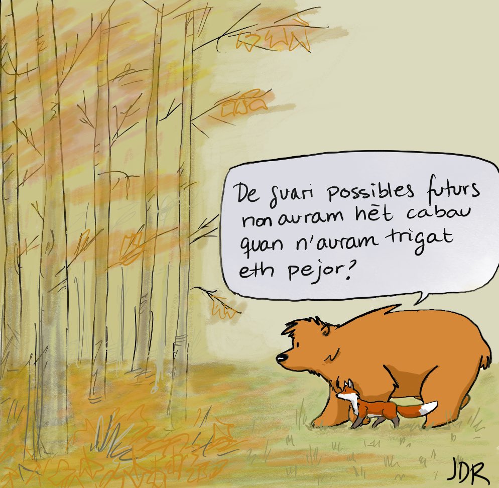 De guari possibles futurs non auram hèt cabau quan n’auram trigat eth pejor?

#occitan #gascon #aranes #trigar