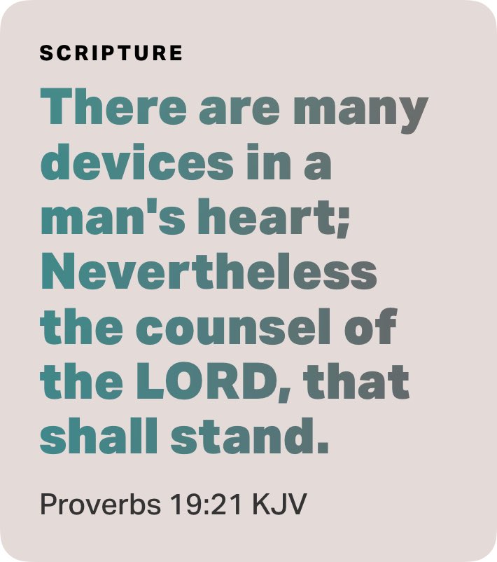 KimKeepIt_Real's tweet photo. Proverbs 19:21 NLT #VerseImage ๐ https://t.co/6LvZo0HcBF https://t.co/0CkQ9xq8FE