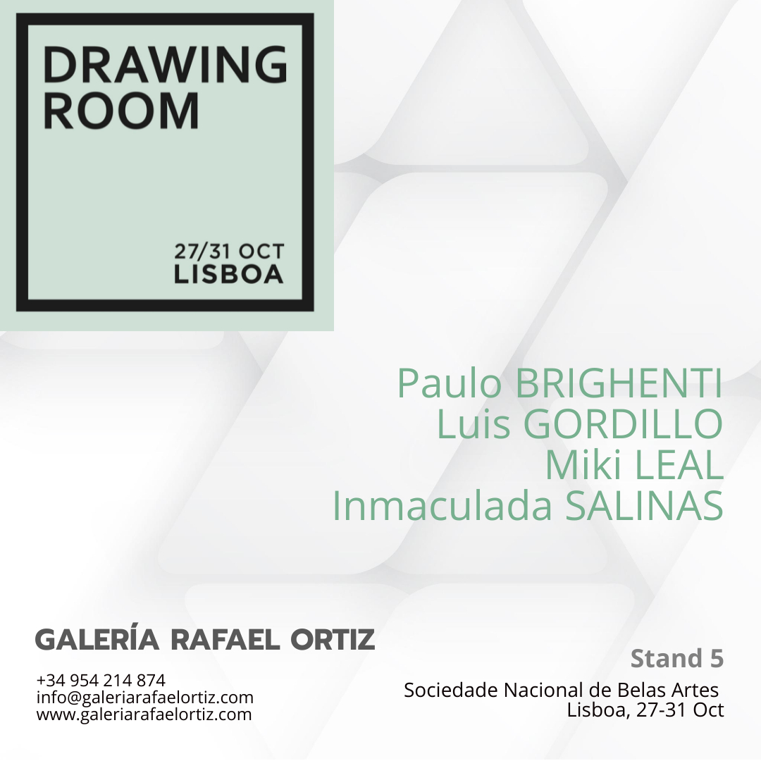 RafaelOrtizGal's tweet photo. Del 27 al 31 de Octubre la @RafaelOrtizGal participa en la feria #DrawingRoomLisboa. ¡Os esperamos en el stand 5!
Artistas presentados: #PauloBrighenti, #LuisGordillo, #InmaculadaSalinas y #MikiLeal
#artecontemporáneo #artfair #artecontemporanea #Lisboa @DrawingRoomFair https://t.co/QESyPlIgsJ