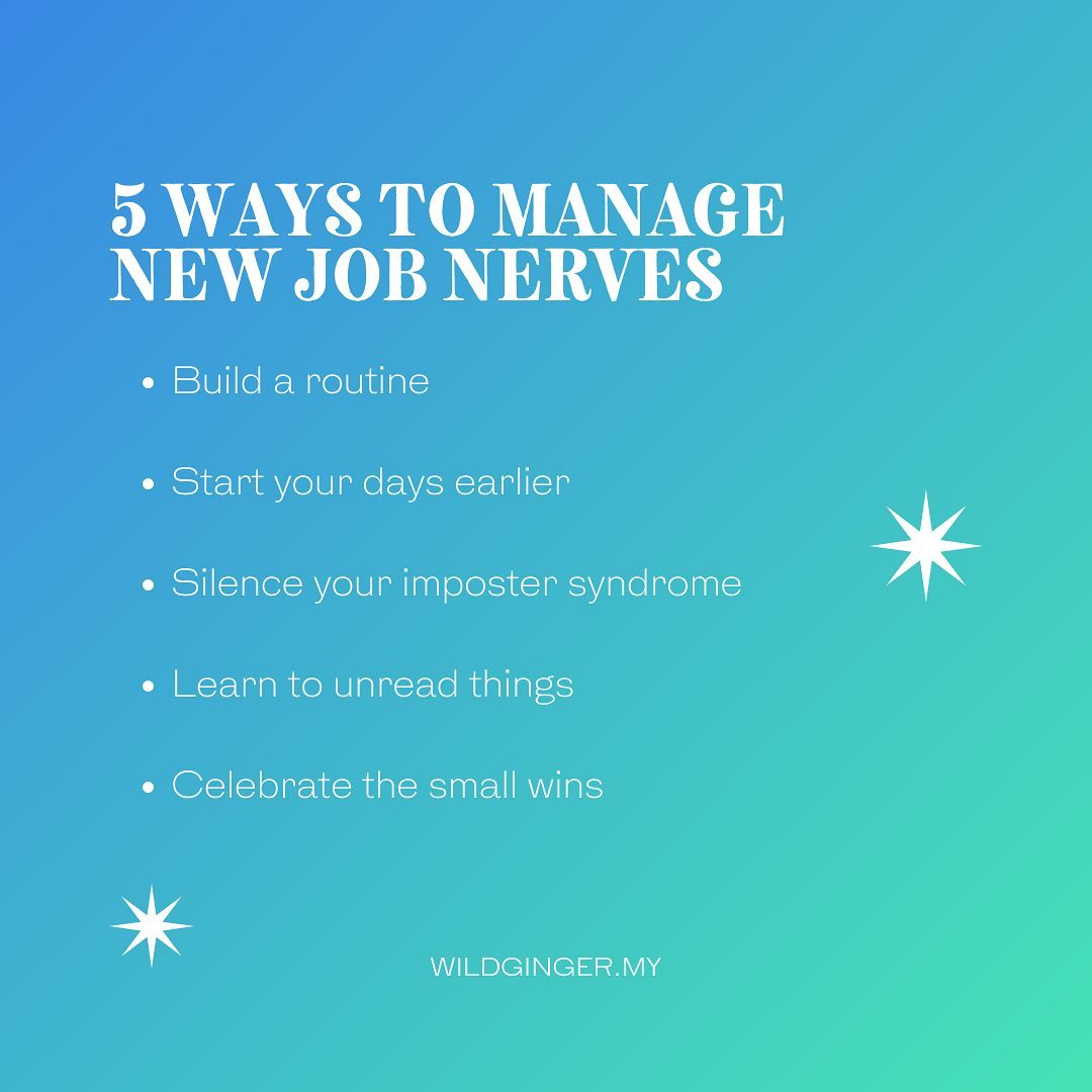 wildgingermy's tweet photo. Congrats on the new job 👏! New job anxiety is normal, but here are some ways you can shake it off. https://t.co/YkdMKRCvk1