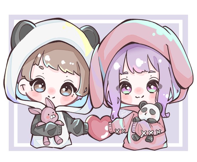 ペア画のtwitterイラスト検索結果 古い順