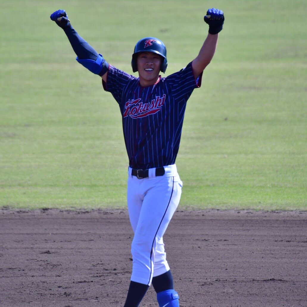 ryu_bb05's tweet photo. ［10/24 東都大学野球二部］
国士舘大
#9 和辻大輝（三重高）

逆転タイムリー打った時のガッツポ&amp;笑顔最高だった…

#国士舘大学 https://t.co/W7glgKFrzr