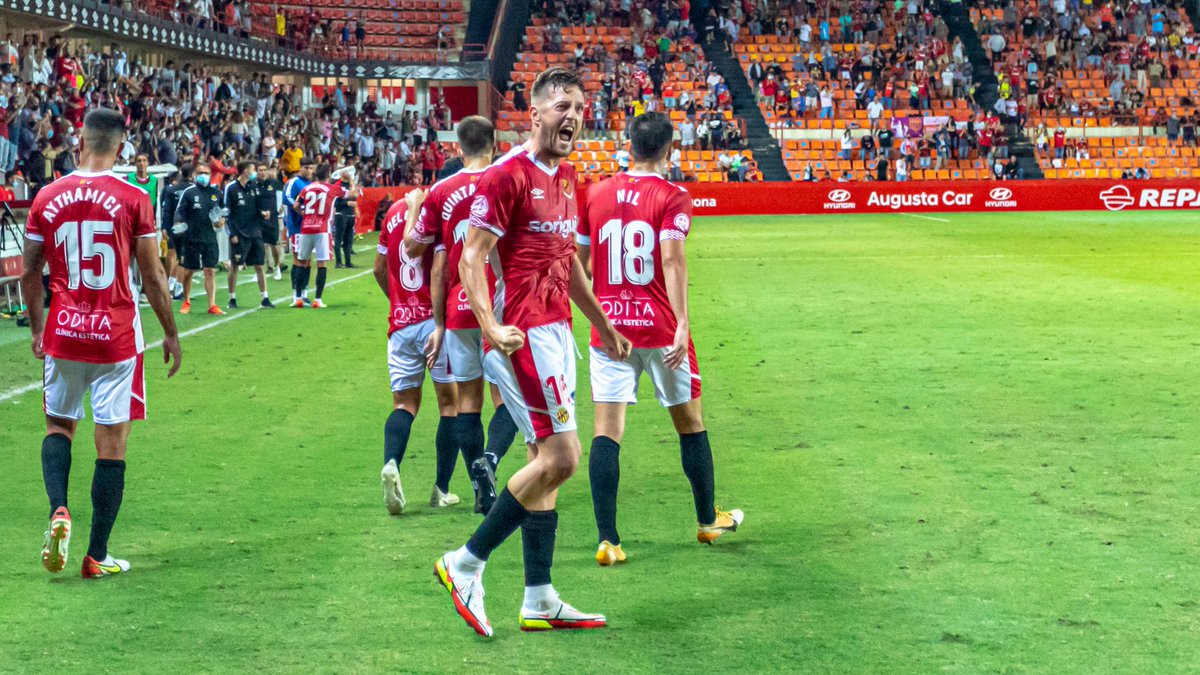 MiqueCuenca's tweet photo. Con el gol de Carbia, para poner el 3-0 ante el Linares, el Nàstic lleva anotados 9 goles en 5 partidos en el Nou Estadi.

Todos en la segunda parte y con victoria en todos los duelos.
@semprenastic https://t.co/Y8m8OnRvWb