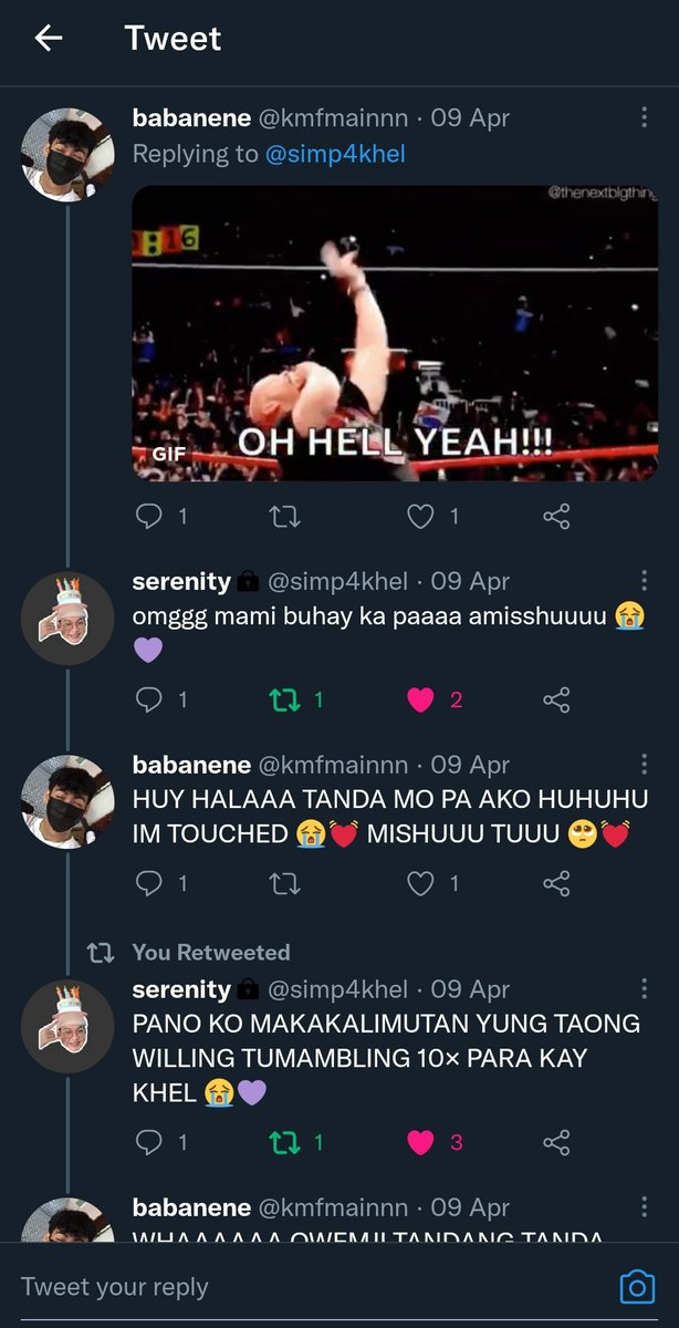kmfmainnn's tweet photo. Ilang weeks akong ia dito sa stan acc ko and nung bumalik ako ikaw agad nakainteract ko non! Sobrang kinilig ako nung time nayan lamobayunnn? Ansarap lang sa pakiramdam na dika nakalimutan. Pakasweet mo talagang tao gab kaya mahal ka ng lahat eh ♥️ ily, imy &amp; ty Gab! @simp4khel https://t.co/LKniS0AgxK