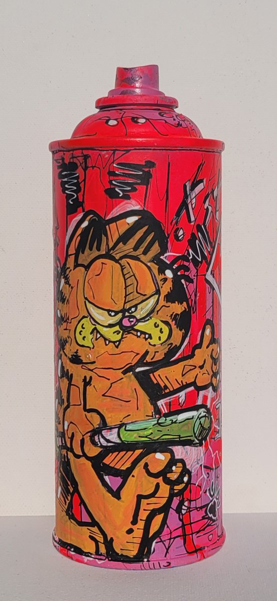 Arthugoep's tweet photo. Arthugoep custom spray can #galfield #Cat #popart  #arthugoep #spraycan #custom #artist #ArtistOnTwitter #artwork #posca #belgianart https://t.co/1XiZjXJ58U
