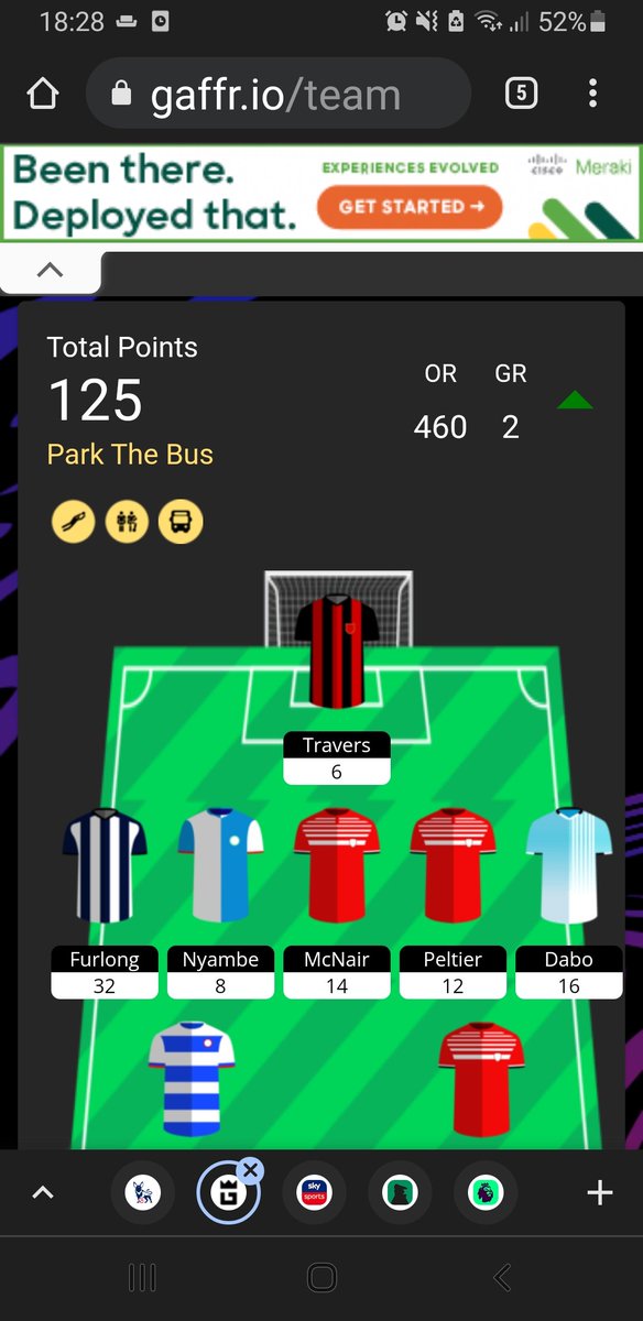 SecondTierStats's tweet image. GW rank #2 looking fresh👌 #gaffr