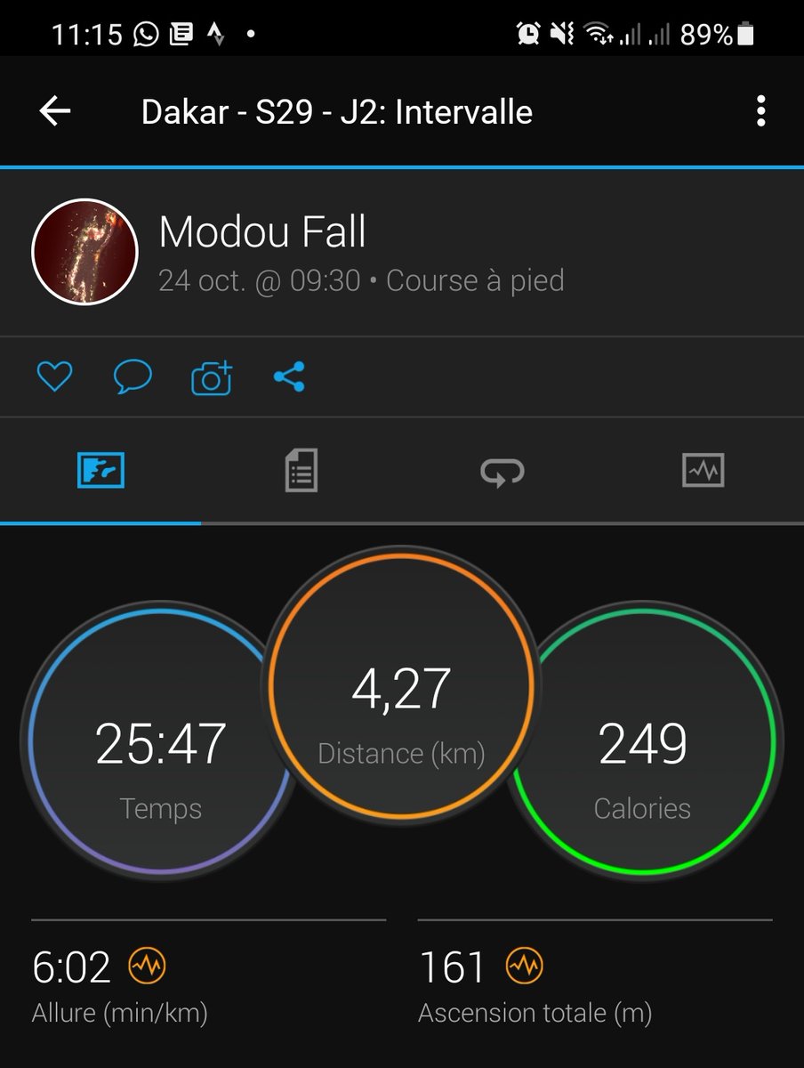 ModouFallAgro's tweet photo. Semaine/week 29: #VersementPobar #2:
✅15mn warm-up
✅9 x 150m (+19% uphill/Phare)
❌ 30 mn course (postponed coz 🌅)
#Pobarbodychallenge
#marathon_pbc2021
#CourezDakar
#PobarGuide
#RunningWithTumiSole
@PobarChallenge https://t.co/DzwjefvRS9