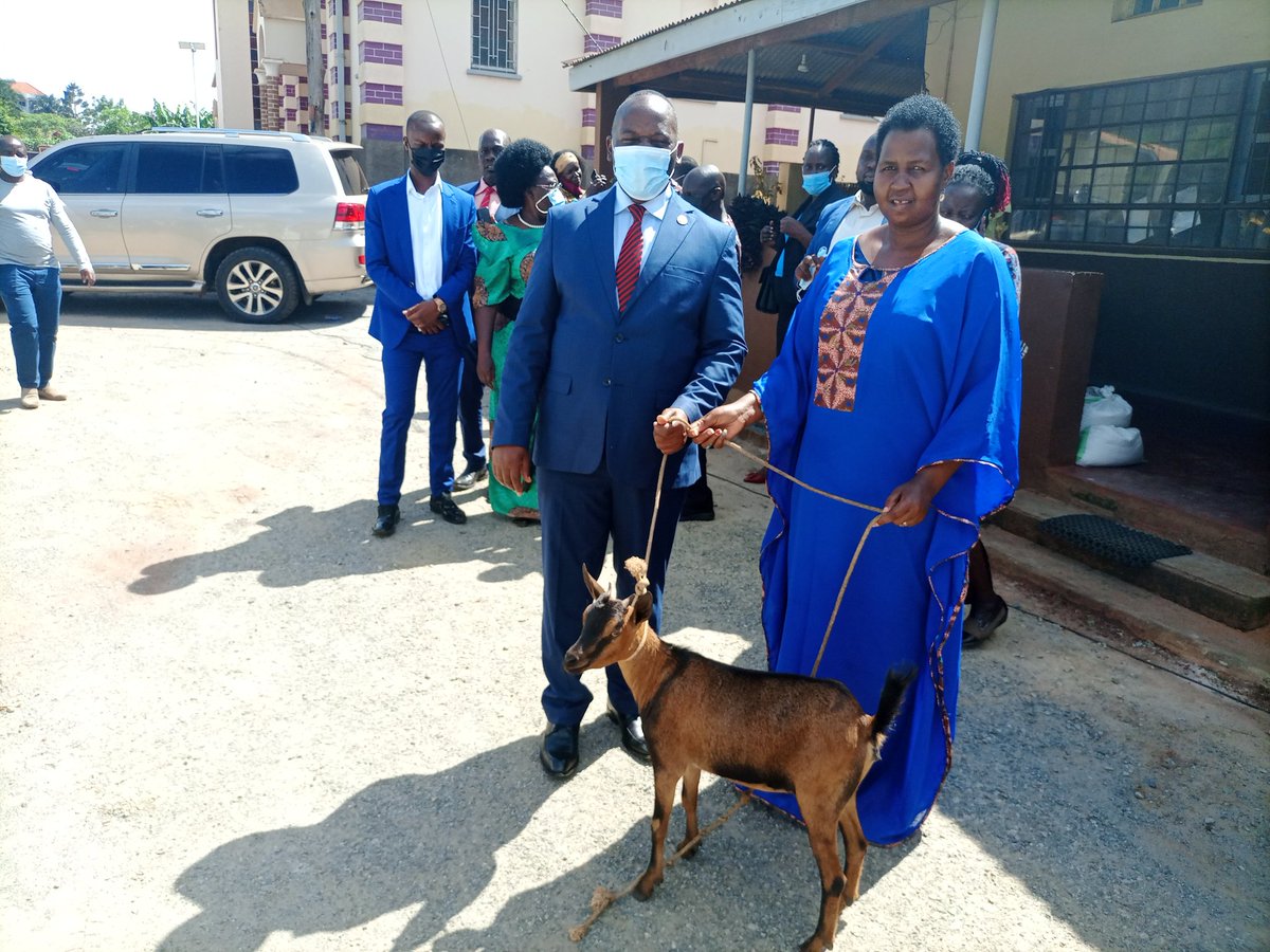 MathiasMpuuga's tweet photo. To you Mr President @HEBobiwine Acholi has sent you a goat, chicken and food. Humbled by the reception of the people of Acholi. #AccountabilityAndService https://t.co/MZcJrcgT2l