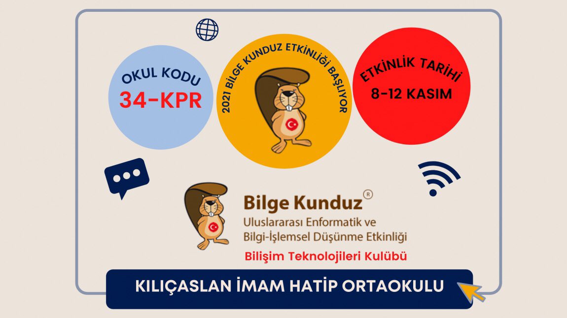 Bilge Kunduz Etkinliğine az bir süre kaldı. Hazırlıklarımız yaptık, bekliyoruz. 🦫 👀🤖 @FilizKalelioglu @ygulbahar @bilgekunduzorg @EyupsultanMem @HEyupsultan @ozulu_ilhan @aydogdukaratas