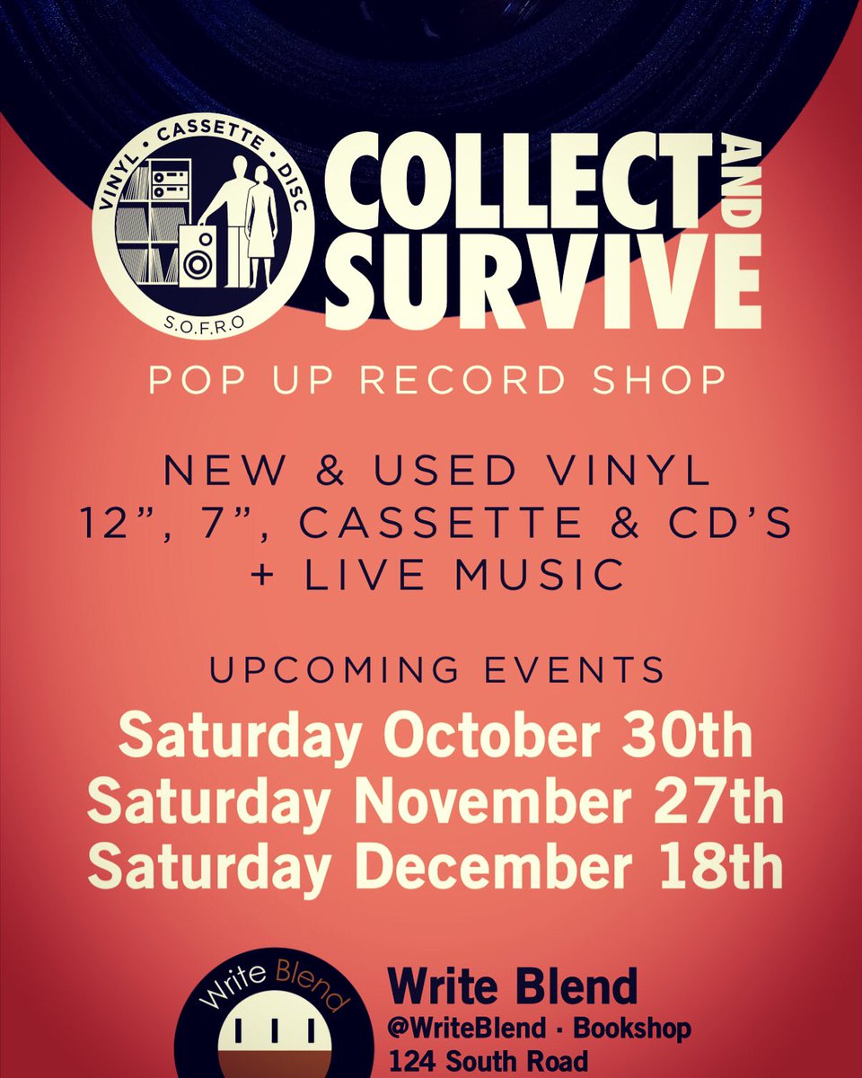 CollectSurvive's tweet photo. Next Sat everyone - no live music at this event, just tons of new stock and middle aged moaning - see ya then 👍🏼 https://t.co/7ZLl8W8mp6