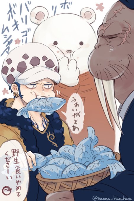 ローの地味に好きな所③
生魚むしゃむしゃ食べちゃうところ 
